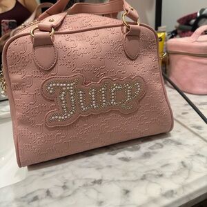 Juicy Couture Embossed Pink Satchel